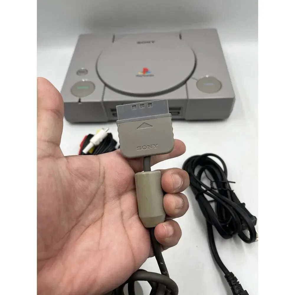 Sony PlayStation 1 SCPH-5501 Console + Original Controller & Cords - Tested PS1